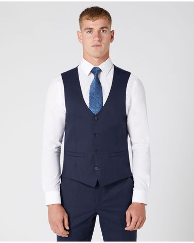 Lucian Slim Fit Wool-Blend Stretch Mix and Match Waistcoat