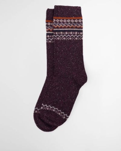 Anaise Fair Isle Socks in Fudge