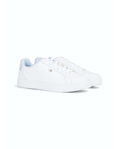 Flag Leather Court Trainers