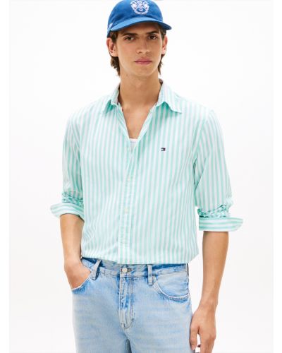 TH Flex Regular Fit Stripe Poplin Shirt
