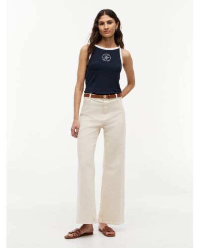Wide Leg Washed Jeans