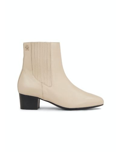 Essential Leather Block Heel Ankle Boots