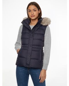Tyra Fur Trimmed Down Vest