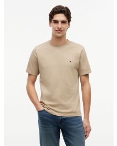 Flag Embroidery Jersey Crew Neck T-Shirt