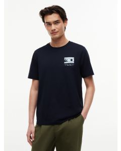Logo Graphic Jersey Crew Neck T-Shirt