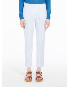 Starlet Cotton And Linen Trousers