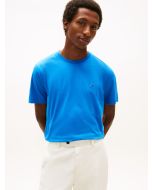 Flag Embroidery Jersey Crew Neck T-Shirt